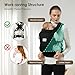 MISSWISDOM Baby Carrier Newborn to Toddler, Easy Adjustable Toddler Carrier for 7-30lbs, Baby Holder Wrap Carrier, Breathable Mesh Fabric Infant Kangaroo Hip Carriers with Lumbar Support, Black
