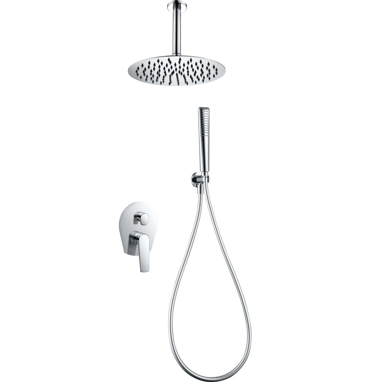 IMEX GPP057 DELOS Conjunto Ducha Monomando Empotrado Paros Cromo