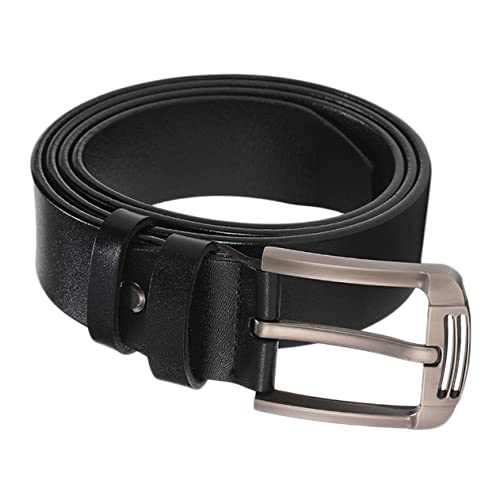 FRCOLOR Adjustable Mens Belts for Jeans Casual Belt Square Shape Pin Buckle Leather for Men Stretch for Men