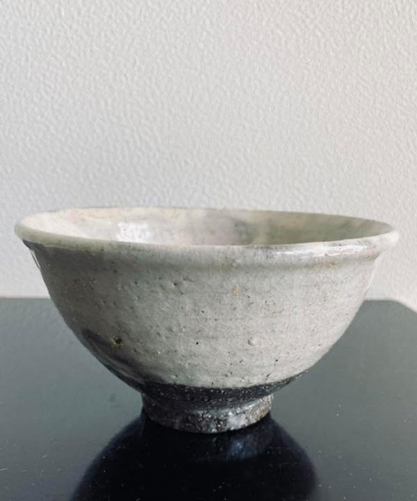 茶碗 無地刷毛目碗 杉本立夫 号は泥牛 京都大吉主人 抹茶碗 桐箱入