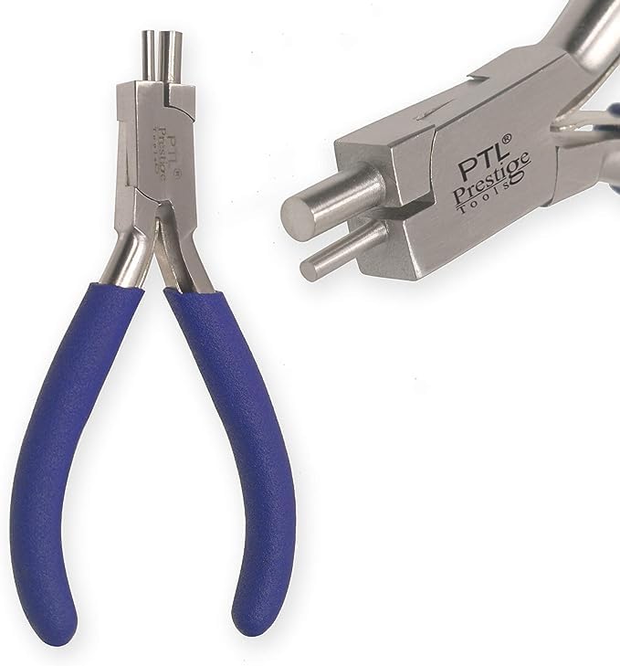 PTL Memory Wire Finishing Pliers - 2mm and 4mm Consistent Looping Round Nose Pliers for Creative Art, Jewelry Making and Gift Ideas