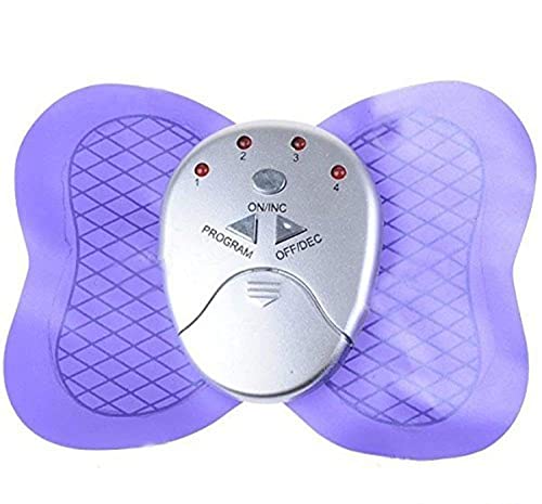 Image of Concepta Muscle Massager Butterfly Design Body Electronic ABS Belly Arm Trainer Stimulator Therapy Massage Slimming Losing Weight 4 Led Lights Display,for Blood Circulation, Battery Powered (Multicolor)