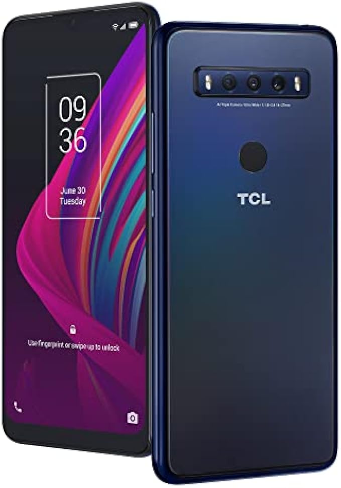TCL 10 SE Unlocked Android Smartphone, 6.52" V-Notch Display, US Version Cell Phone with 16 MP AI Triple-Camera 4GB + 64GB, 4000mAh Fast Charging Battery, Polar Night (Not Compatible with Verizon)