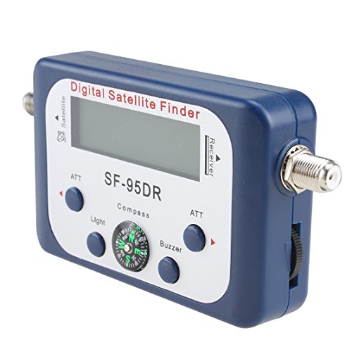 Agptek Digital Satellite Signal Finder Meter For Dish Network Directv Fta With Compass And Audio Tone - Blue #TOP5