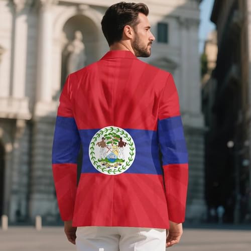 Men's Casual Suit Blazer One Button Notched Lapel Sport Jacket Lining Lined Lightweight Coat with Pocket Size S-5XL3