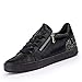 Geox Damen Blomiee 13 Glitter & Metallic Sneaker with Zip, Blk, 35 EU/5 M US Turnschuh, Black Oxford, 37