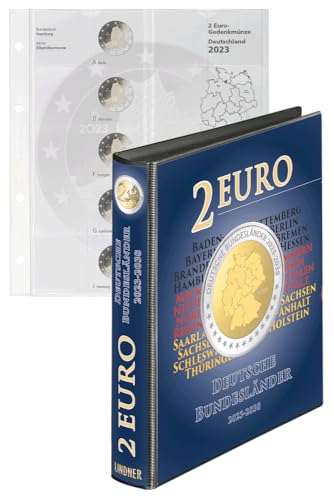 Album 2 Euro commémoratives Allemagne classeur Lindner 2023-2038
