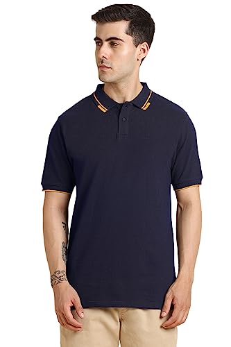 Image of Dennis Lingo Men's Regular Fit Solid Polo Cotton T-Shirt