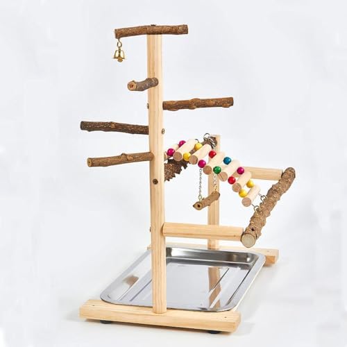 Arbre de jeu pour perruches structure unique en bois noble - 7