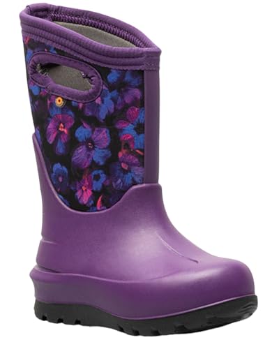 Bogs Neo-Classic Snow Boot, Purple Multi, 6 US Unisex Big Kid