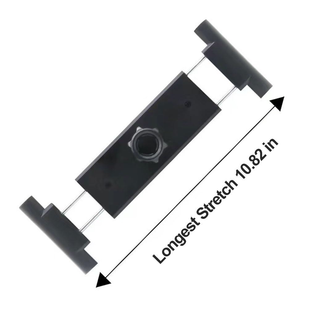 Kiuiom Uniwersalny uchwyt na statyw do tabletu, uchwyt na statyw do iPada z głowicą kulową, obracany o 360° uchwyt na iPada, klips do iPada, uchwyt na tablety i telefony 4,7-12,9 cala