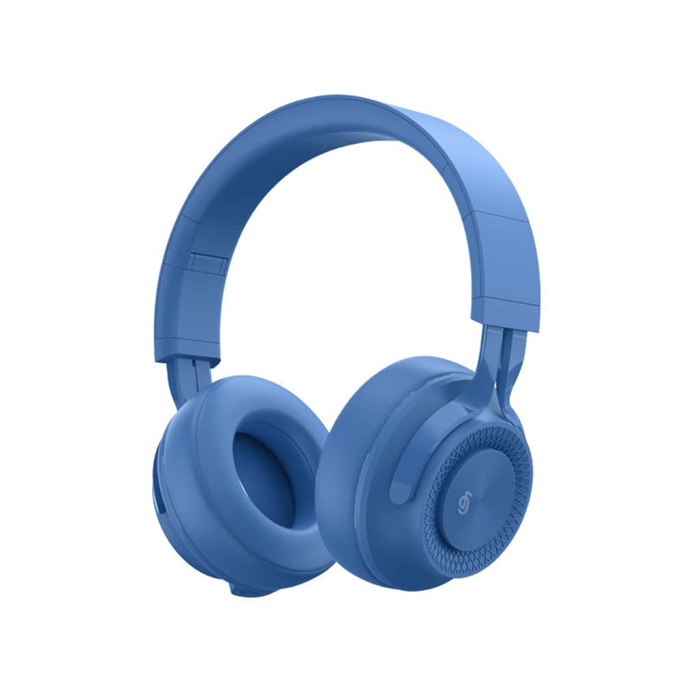 NONCHI Słuchawki Bluetooth nad-e-e-e-E-E-E-E-EMPTHONY, 60H Bezprzewodowe słuchawki z mikrofonem, niskie opóźnienie, głębokie bas, składany zestaw słuchawkowy HiFi, do laptopa/ komputera/ telewizora,Blue