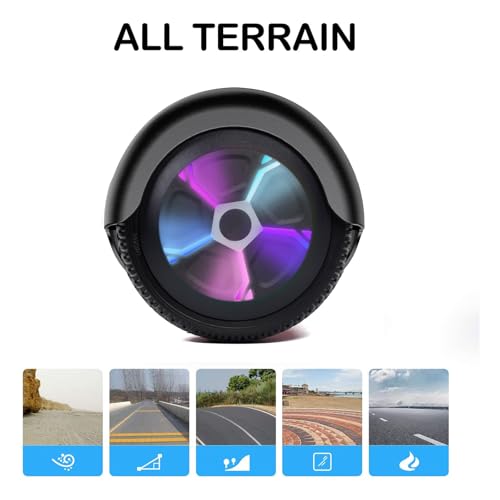 Image of LIEAGLE Hoverboard, 6.5 inch Self Balancing Scooter Hover Board with Bluetooth Wheels LED Lights for Kids Adults