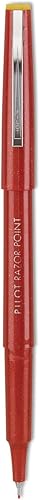 Pilot 11007 - Marcador de punta de afeitar, 0.001 in, extra fino, tinta roja, paquete de 12