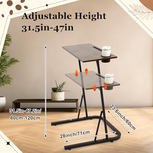 Image of Weysat Walking Pad Desk, Adjustable Height Treadmill Desk, 31.5 inch-47.2 inch