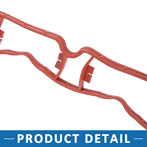 Image of Car Engine Intake Manifold Gasket 06F129717D for Volkswagen Jetta 2006 2007 2008 2009 2010 2012 2013 Rubber Red