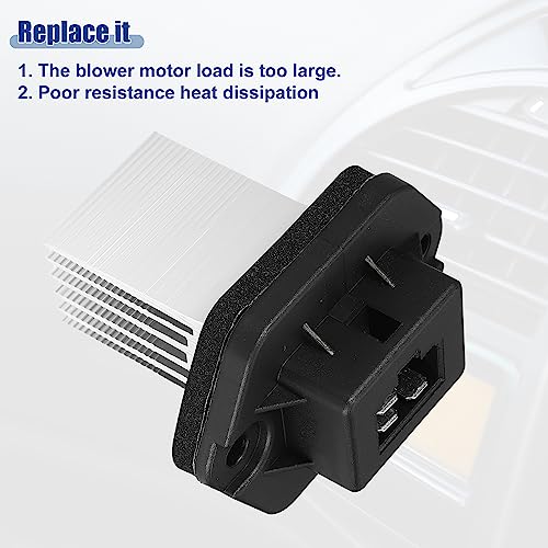 Image of ACROPIX Car HVAC Blower Motor Resistor Heater Fit for Hyundai Tucson 2005-2007 - Pack of 1 Black