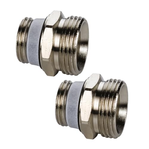 Simplex D5 ½' x ¾' Ni-Anschluss-Set mit Eurokonus - Effiziente Installation für Heizkörper mit integriertem Ventil - Set D5 (2st) - F10391