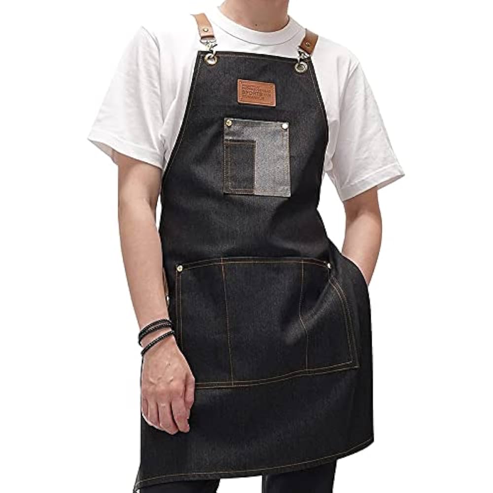 Amazon.co.jp: yarui メンズ エプロン キャンバス 前掛け カフェ