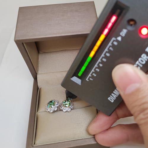 S925 Silver Stud Earrings Jewelry 2.0 Carat Green Moissanite Mother Ear Stud Anniversary Party for Women Gift with Gift Boxs2