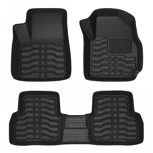 Image of Kingsway Executive Range of 4D PVC Car Floor Mats for Tata Tigor (Model Year : 2017 Onwards), Black