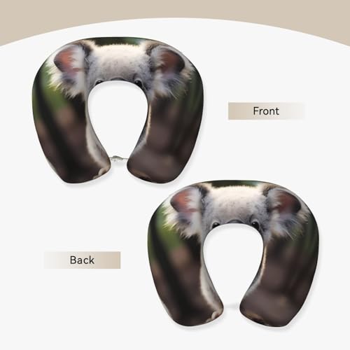 Almohada de viaje de espuma viscoelástica u-shaped suave miniatura 2