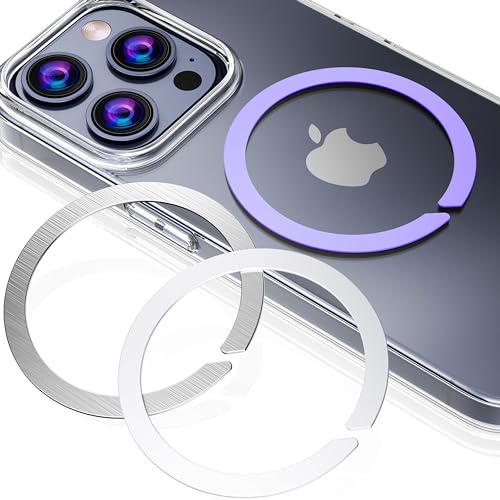 CheukKee Magnetic Adapter Ring for MagSafe,Mag-Safe Sticker for Phone Case,Metallic,Adhesive...