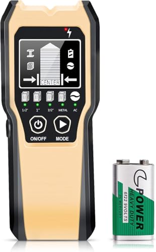 Product Image of the Stud Finder Sensor Wall Scanner - 5 in 1 Electronic Stud with Digital LCD Display, Beam Finder Center Finding & Sound Warning for Wood AC Wire Metal Studs Detection