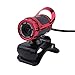Produktbild Richer-R HD Webcam, 12.0M Pixel Web Cam Camera HD Webcam mit Mikrofon,USB Digital Video HD Webcam mit 360 ° Drehständer,Unterstützt CC2000,AIM,Netmeeting,ICQ,MSN usw. (Red)