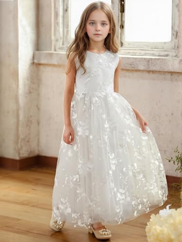 Image of ABaoWedding Lace A-Line Flower Girl Dress