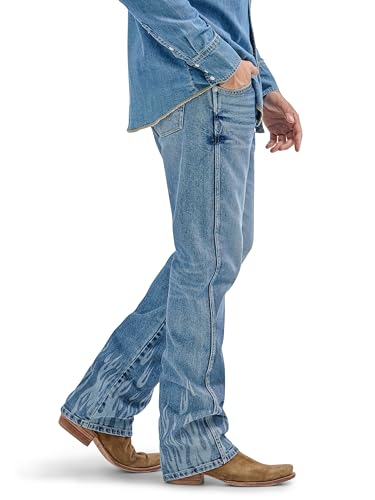 Wrangler Men's X Hot Wheels Flames Bootcut Jean2