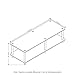 Furinno Just No Tools Wide Light Cherry Television Stand with Black Tube