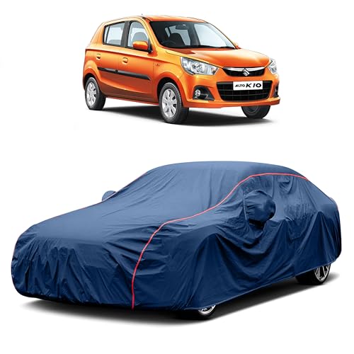 Image of Heavy-Duty Car Cover for Compatible with Maruti Alto K10 (2014 to 2025 All Models) Deluxe Car Protection Cover ? Waterproof & UV-Resistant All-Season Exterior Protection
