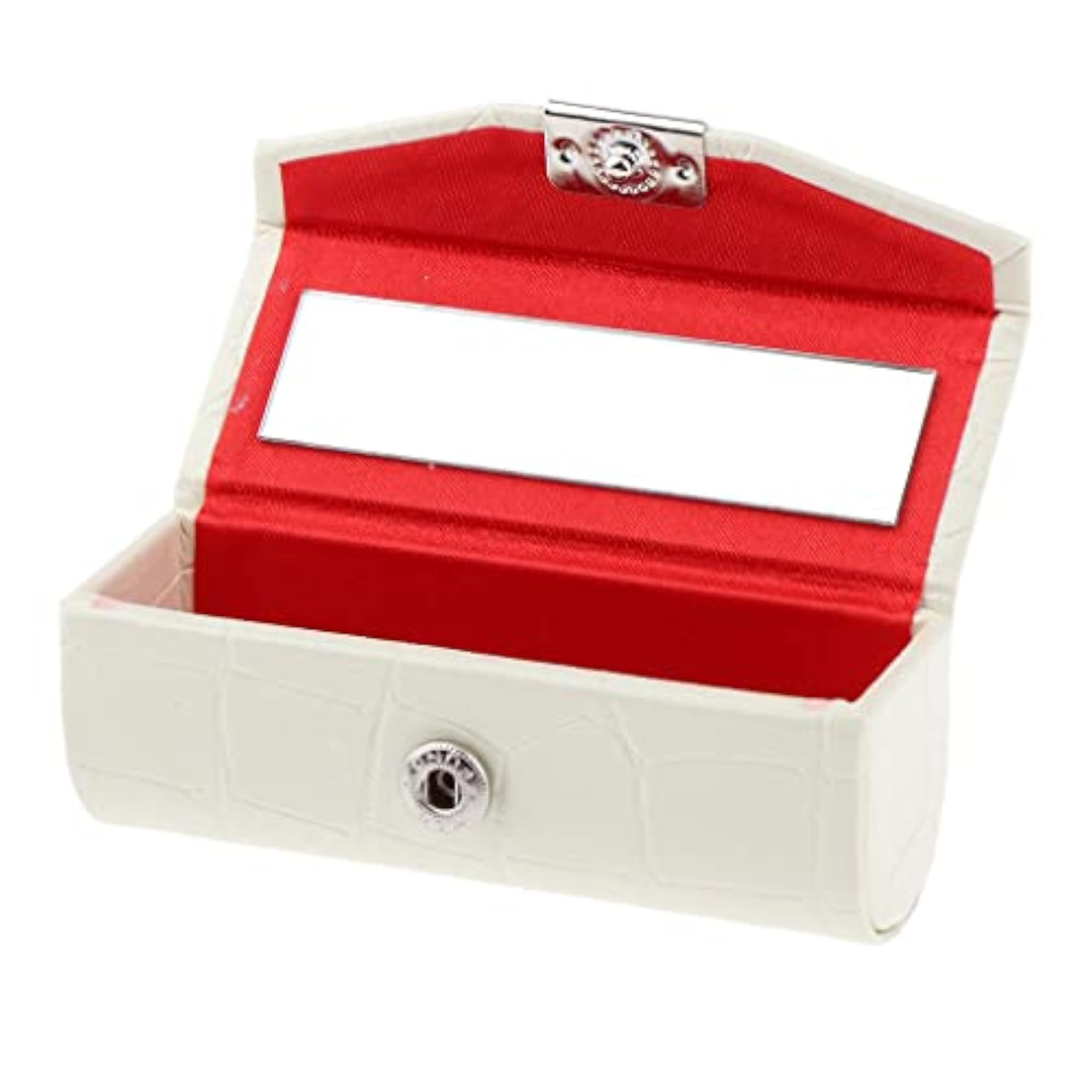 3x Lipstick Case, Rose Red and White