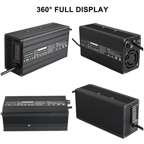 Chargeur de batterie au plomb 12V 24V 36V 48V 60V 72V écran LCD connecteur Anderson chariot - 4