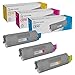 LD Compatible Toner Cartridge Replacement for Okidata C610 Series (Cyan, Magenta, Yellow, 3-Pack)