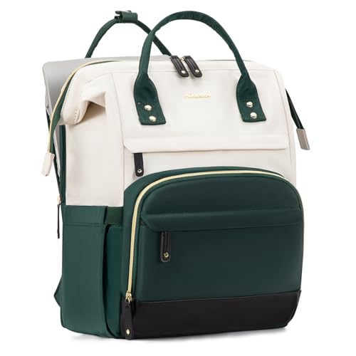 Image of LOVEVOOK Laptop Backpack for Women, 15.6 Inch Work Business Backpacks Purse With Large Capacity, Waterproof Nurse Bag College Bookbag for School, Waterproof Casual Daypack for Travel