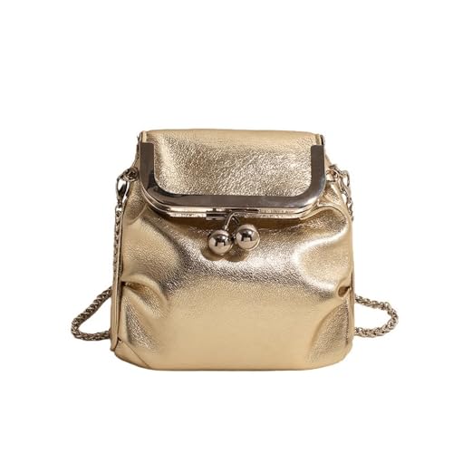 JHTPSLR Mini Pu Leather Purse Women Y2k Chain Purse Crossbody Bag Cute Evening Bags Acubi Aesthetic Pouches