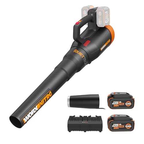 WORX Nitro WG581.1 40V Cordless Leaf Blower – 530CFM