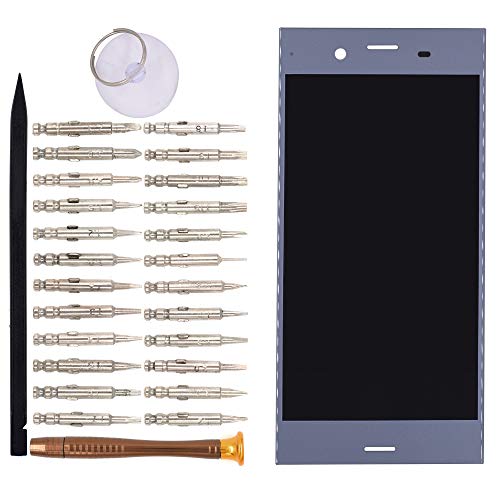 Image of LCD Screen Display with Digitizer Touch Panel Without Bezel Frame Compatible with Sony Xperia XZ1 F8342(Blue)