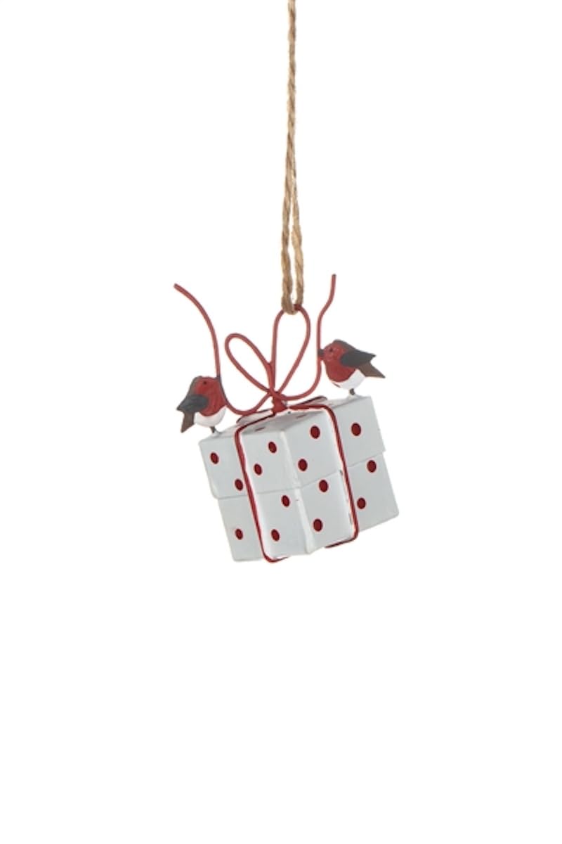 Shoeless Joe Robins Tying Gift Christmas Tree Decoration