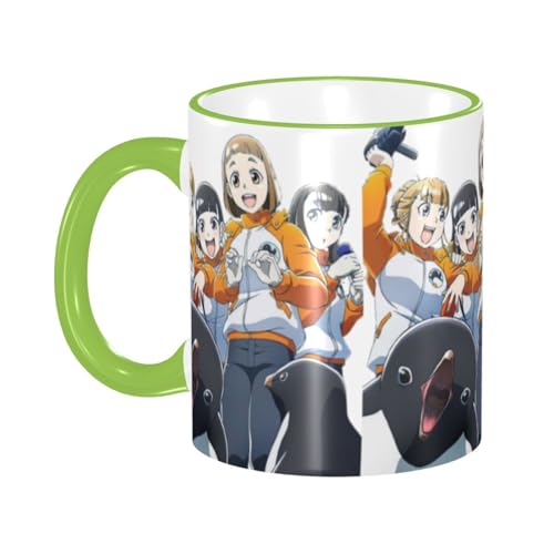 宇宙よりも遠い場所 セラミックマグカップ 食器 大容量コーヒーカップ 330ml 耐熱 おしゃれなマグカップ オフィスホーム用 プレゼントに最適 再利用可能 ギフト 男女兼用 Green