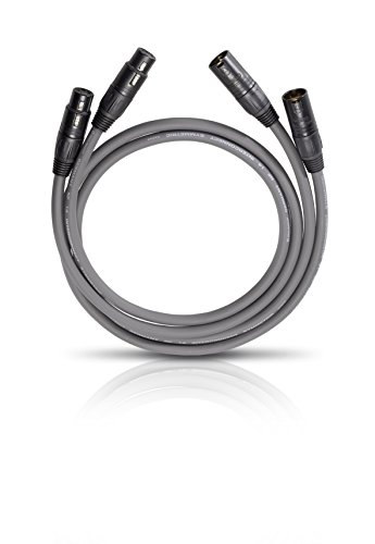 Oehlbach NF 14 XLR, set de cables de audio analógicos de 2 x 0,5 m en color gris