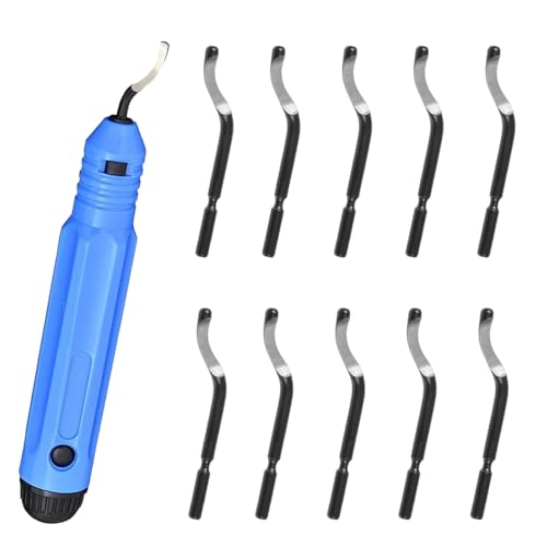 11-Piece Deburring Tool Kit - Durable Hand Tools for Metal Pipe and Plastic Great for DIY and Professional Use