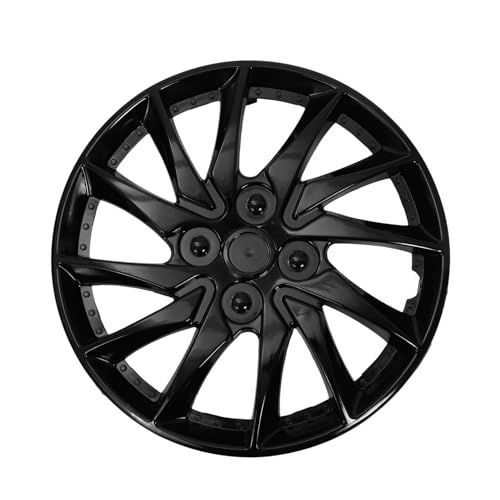 Enjoliveur de roue pour voiture et boîtier de moyeu noir Ciieeo