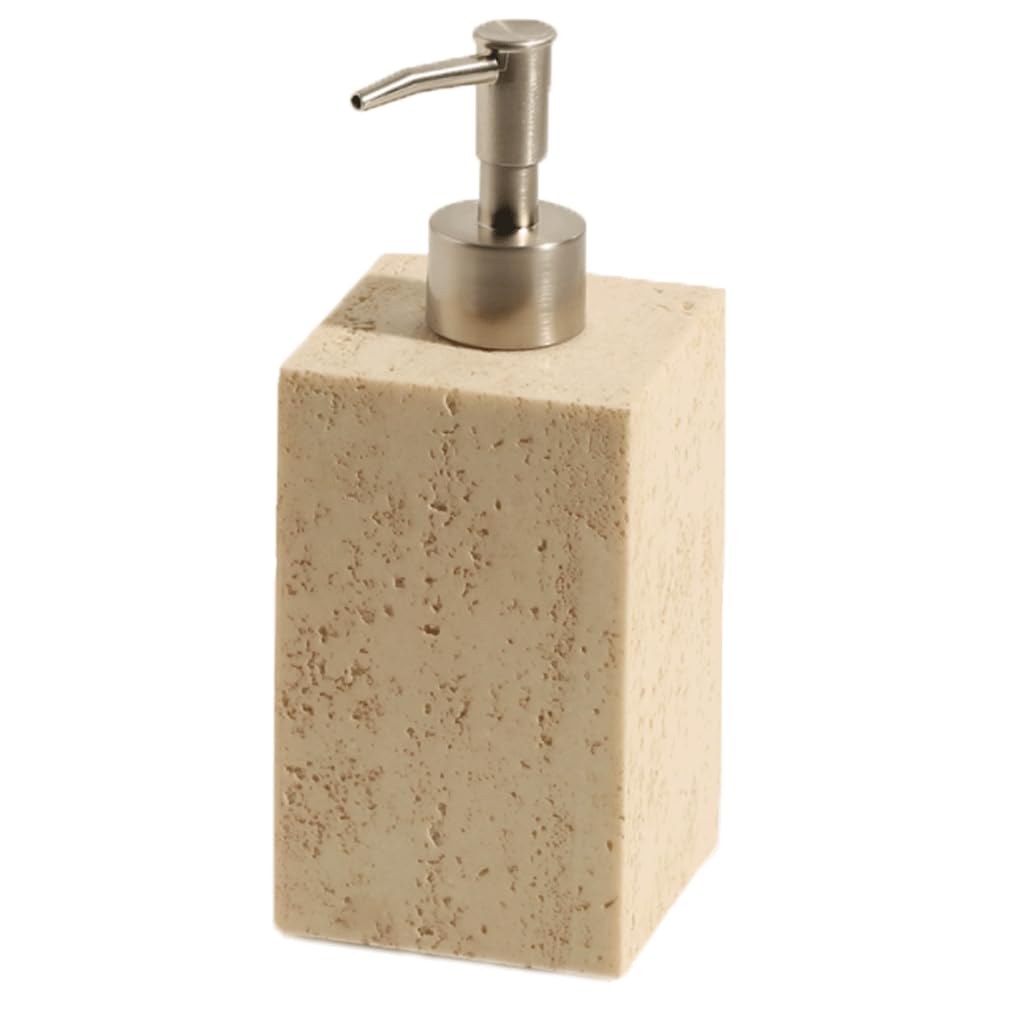 SUREK Simple Manual Push Soap Dispenser Lotion Dispensing Pump Refillable Container Countertop Soap Dispenser 420ml/14.7oz Easy to use