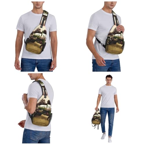 Bolso Cruzado Old Tractor Farm para Hombre y Mujer miniatura 7