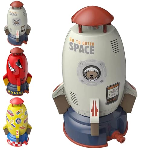 Rocket Wassersprinkler Outdoor Wassersprinkler Water Rocket Sprink Rasensprenger Outdoor Wasser Sprinkler für Raketenform