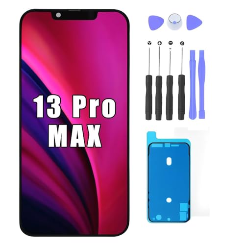 FTDLCD Pantalla para iPhone 13 Pro Max de 6,7 pulgadas de repuesto FHD con alta tasa de actualización táctil digitalizador y kit de reparación completo