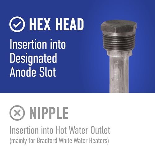 Water Connection Aluminum Zinc Water Heater Anode Rod